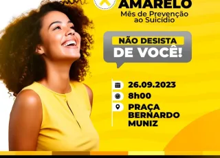 Setembro Amarelo: passeata de conscientização contra o suicídio está marcada para o dia 26, em Medeiros Neto