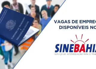 SineBahia disponibiliza 37 novas vagas de emprego para Teixeira de Freitas, Alcobaça, Ibirapuã e Medeiros Neto