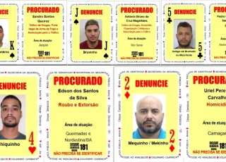 SSP atualiza Baralho do Crime com a inserção de novos foragidos da Justiça