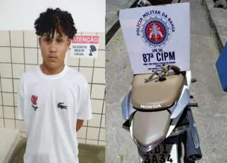 Suspeito armado é preso pela PM logo após roubar uma moto em Teixeira de Freitas