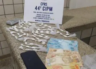 Suspeito de tráfico de drogas é preso pelo Peto no bairro São Bernardo, em Medeiros Neto