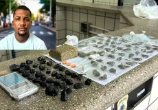 Suspeito de tráfico é preso com drogas no bairro Monte Castelo em Teixeria de Freitas