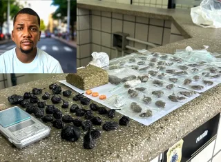 Suspeito de tráfico é preso com drogas no bairro Monte Castelo em Teixeria de Freitas