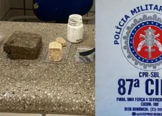 Suspeito de tráfico foge e deixa sacola com drogas para trás em Teixeira de Freitas