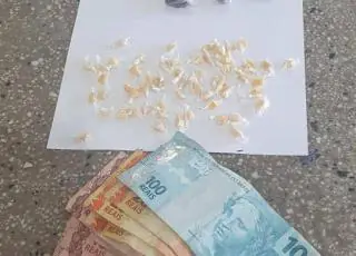Suspeito foge ao avistar viatura e abandona sacola com drogas em Teixeira de Freitas