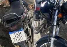 Suspeitos são detidos pela PM em Teixeira de Freitas após apreensão de motocicleta adulterada