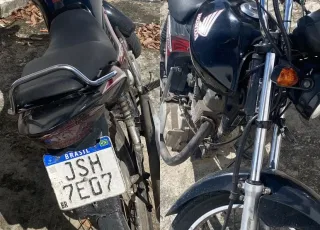 Suspeitos são detidos pela PM em Teixeira de Freitas após apreensão de motocicleta adulterada