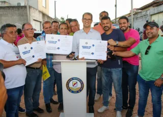 Prefeito Dr. Marcelo Belitardo assina ordem de serviço para pavimentação de ruas do Alto do Tancredo Neves