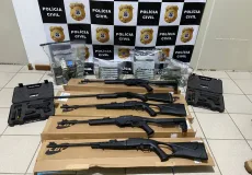 Teixeira de Freitas está entre as cidades alvo da Operação  Orion Scorpii que apreendeu grande quantidade de armas , munições e R$ 200 mil  
