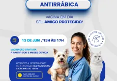 Vacinação gratuita de cães e gatos nesta sexta-feira 13, em Teixeira de Freitas 