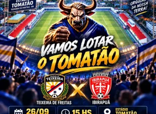TEIXEIRA DE FREITAS RECEBE IBIRAPUÃ EM JOGO DECISIVO PELA SEMIFINAL