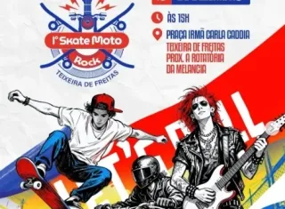 Teixeira de Freitas se prepara para o 1º Skate Moto Rock, evento que une esporte, arte urbana e muito rock