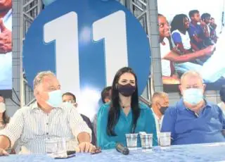 Temóteo Brito lança candidatura a reeleição e confirma Tatiane Ruas para vice durante convenção