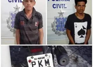Tio e sobrinho, moradores de Mucuri são presos por roubo em Posto da Mata