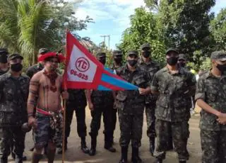 Tiro de Guerra 06 – 025 de Itamaraju visita Aldeia Indígena Trevo do Parque