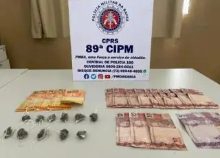 Traficante é preso e droga apreendida por policiais da 89ª CIPM em Itabatã