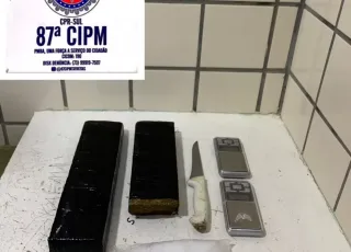 Traficante foge ao ver viatura  deixando para trás quase dois quilos de drogas, no bairro Castelinho