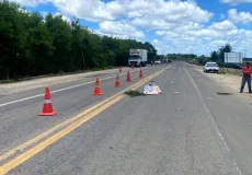 Tragédia  - Idoso morre atropelado por veículo na BR-101 em Eunápolis