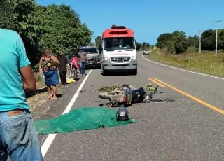 Tragédia na BA-489: Motociclista morre em acidente entre os municípios de Itamaraju e Prado