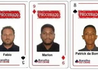 Três novos procurados entram para o Baralho do Crime da SSP