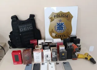 Trio é preso após furto em loja de Eunápolis; Polícia Civil recupera iPhones e perfumes importados