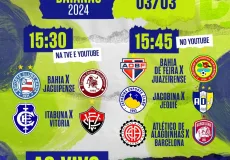 TVE transmite os 5 jogos da última rodada do Campeonato Baiano