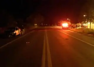 Uma pessoa morreu atropelada e três ficaram feridas ao sair de uma igreja na BR 418,Trevo de Posto da Mata