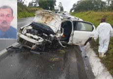 Uma pessoa morreu e outra ficou gravemente ferida durante ultrapassagem na BR 101 em Teixeira de Freitas