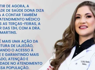 Unidade de Saúde Dona Diza passa a contar com atendimento médico semanal em Lajedão