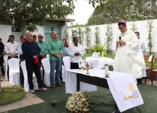 Usina Santa Maria comemora início da colheita com missa celebrada pelo bispo Dom Jailton