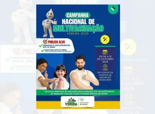 Vacinação em dia: Multivacinação chega a todas as UBS de VEREDA de 06 a 31 de Outubro