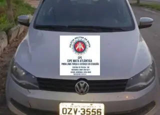 Veículo roubado no ES é recuperado pela CIPE/MATA ATLÂNTICA em Teixeira de Freitas