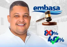 Vereador Jonatas Santos busca na Justiça redução da taxa de esgoto para 40% em Teixeira de Freitas