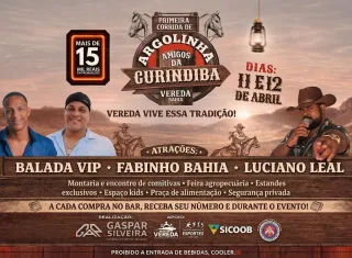 Vereda se prepara para dois dias de festa 1ª Corrida de Argolinha, shows e premiação de R$ 15 mil