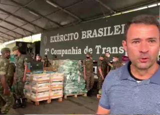 Vídeo - Avião da FAB vai pousar em Teixeira de Freitas com 70 Ton. de alimentos para os desabrigados