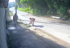 Vídeo: Bebê de um mês é abandonada em bueiro e pais são presos em Minas Gerais