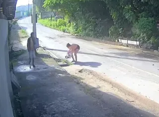 Vídeo: Bebê de um mês é abandonada em bueiro e pais são presos em Minas Gerais