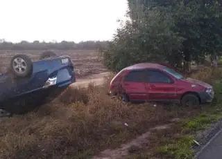 Vídeo - Carro da secretaria de saúde de Itanhém se envolve em acidente na BA 290