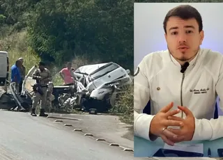Vídeo - Dentista morre em grave acidente na BA-262, na Bahia