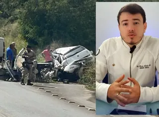 Vídeo - Dentista morre em grave acidente na BA-262, na Bahia