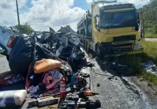 Vídeo flagra colisão fatal causada por ultrapassagem indevida em Alagoinhas