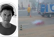 Vídeo – Gari morre atropelado por carro em alta velocidade na cidade de Itamaraju. Motorista fugiu sem prestar socorro