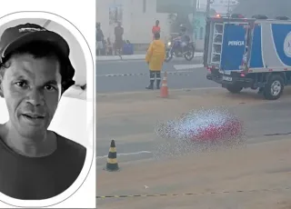Vídeo – Gari morre atropelado por carro em alta velocidade na cidade de Itamaraju. Motorista fugiu sem prestar socorro