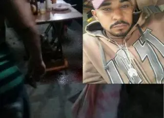 Vídeo -Homem é executado a tiros em churrasquinho na cidade de Eunápolis