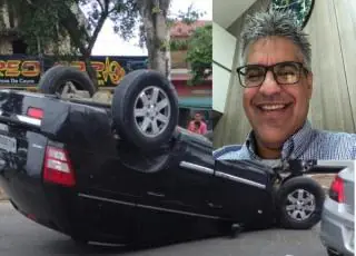 Video - Juiz Argenildo Fernandes sofre acidente no centro de Teixeira de Freitas