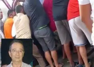 Vídeo mostra momento que populares desesperados tentam tirar idoso debaixo de ônibus em Itanhém