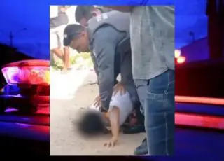 Vídeo mostra PM agredindo mulher com socos e joelhadas no ES