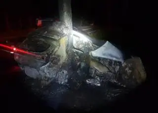 Vídeo -Motorista morre carbonizado após carro bater em árvore e pegar fogo. Em Porto Seguro