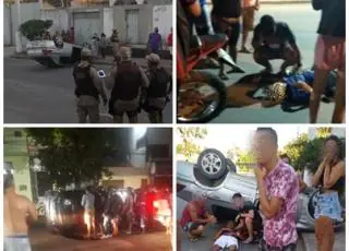 Vídeos- Domingo marcado por acidentes próximo a Postos de Combustíveis em Teixeira de Freitas