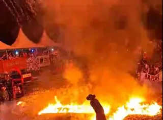 Vídeos - Queima de fogos em rodeio termina com vários feridos na Bahia